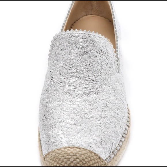 Stuart Weitzman silver metallic espadrilles - Picture 2 of 4
